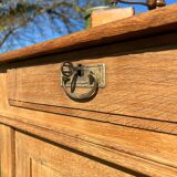 Art Deco light oak sideboard