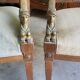 Paire de fauteuils en noyer style Empire retour d'Égypte