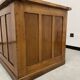 Oak and veneer counter or desk