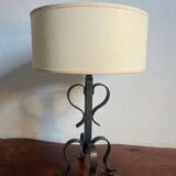 Lampe à poser en fer forgé Brutaliste année 60