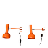 Lampes de table à pince suisses du milieu du siècle de Swisslamps International, lot de 2
