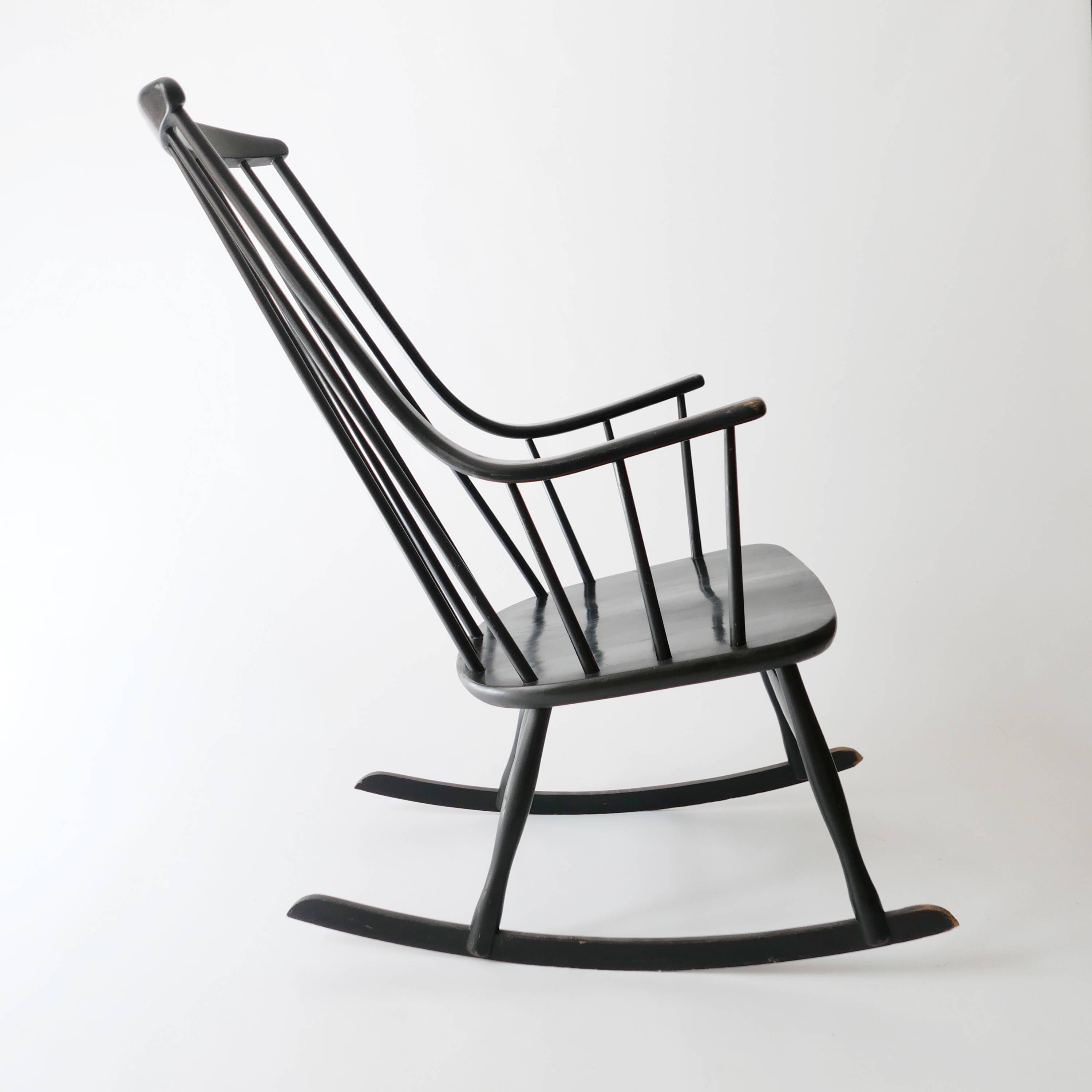 Rocking chair Lena Larsson Scandinavian design 1960 for Nesto