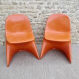Pair of Casolino children's chairs from the 70s