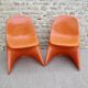 Pair of Casolino children's chairs from the 70s