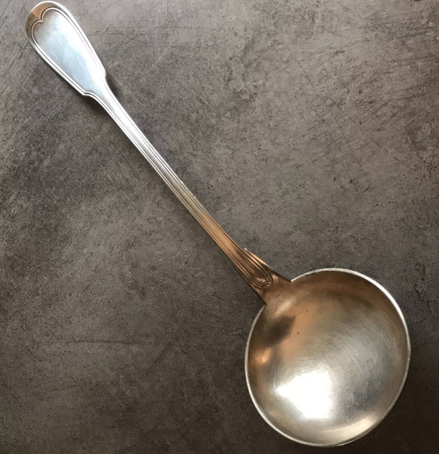 CHRISTOFLE Ladle in Silver Metal Chinon Model 32 cm