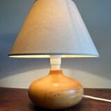 Lampe à poser pied bois