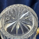 Cut crystal ice bucket – bronze mount