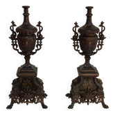 large pair of candlesticks
