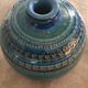Vase ceramic blue Aldo Londi for Flavia Montelupo faïence vintage 60/70 italy