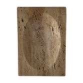 Vide poche, porte-savon en travertin, Italie 1970