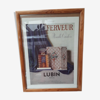 Affiche publicitaire lubin parfumeur