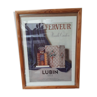 Affiche publicitaire lubin parfumeur