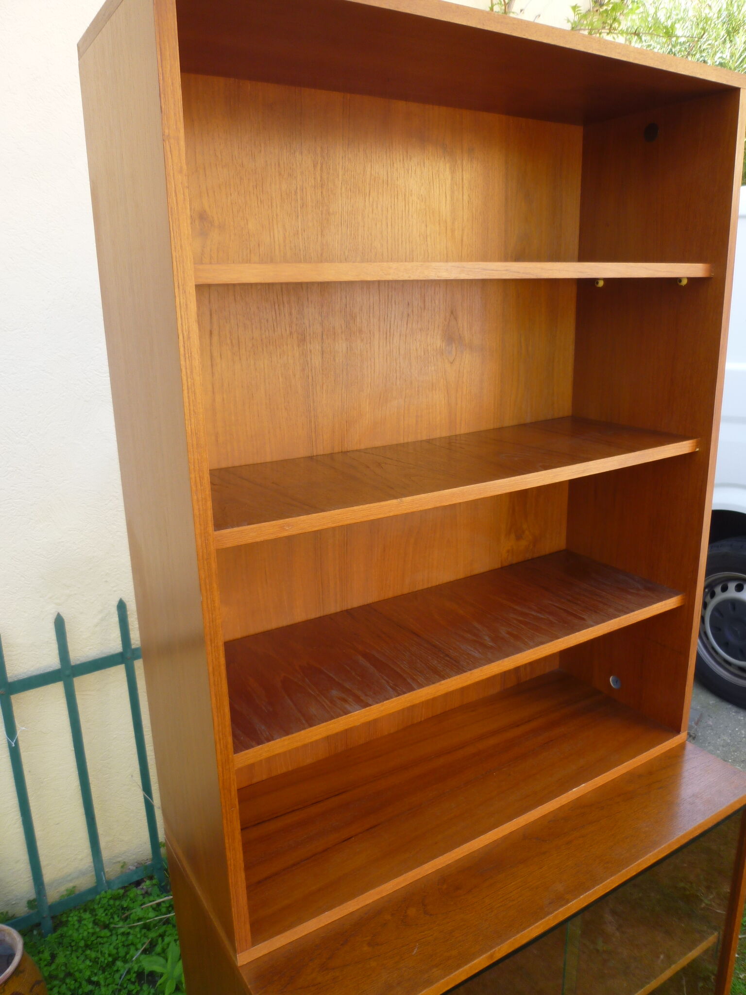 Oscar - shelves and showcase - vintage library