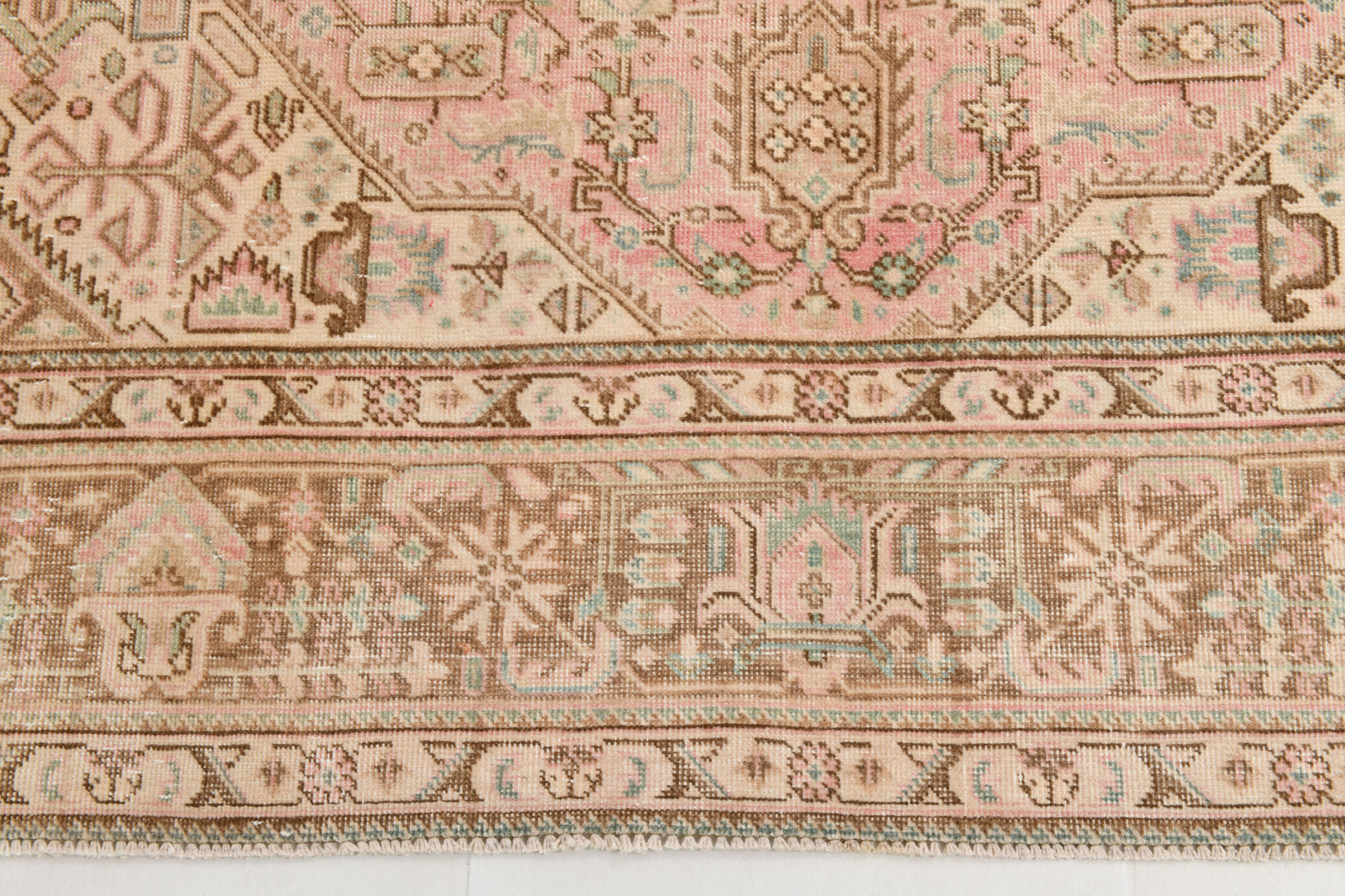 6x9 dusty pink wool persian rug 287x192cm