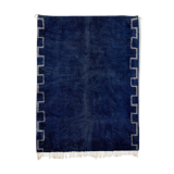 Modern Moroccan dark blue carpet90x150cm