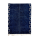 Tapis marocain moderne bleu foncé 90x150cm