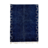 Tapis marocain moderne bleu foncé 90x150cm