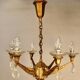Bronze chandelier with 6 light arms