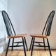 Duo de chaises vintage Ercol, modèle Quaker, meubles sièges anciens