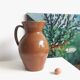 Very large antique glazed terracotta jug H 40 cm