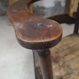 Antique solid wood armchair - Authentic rustic style