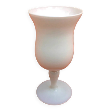 White opaline vase
