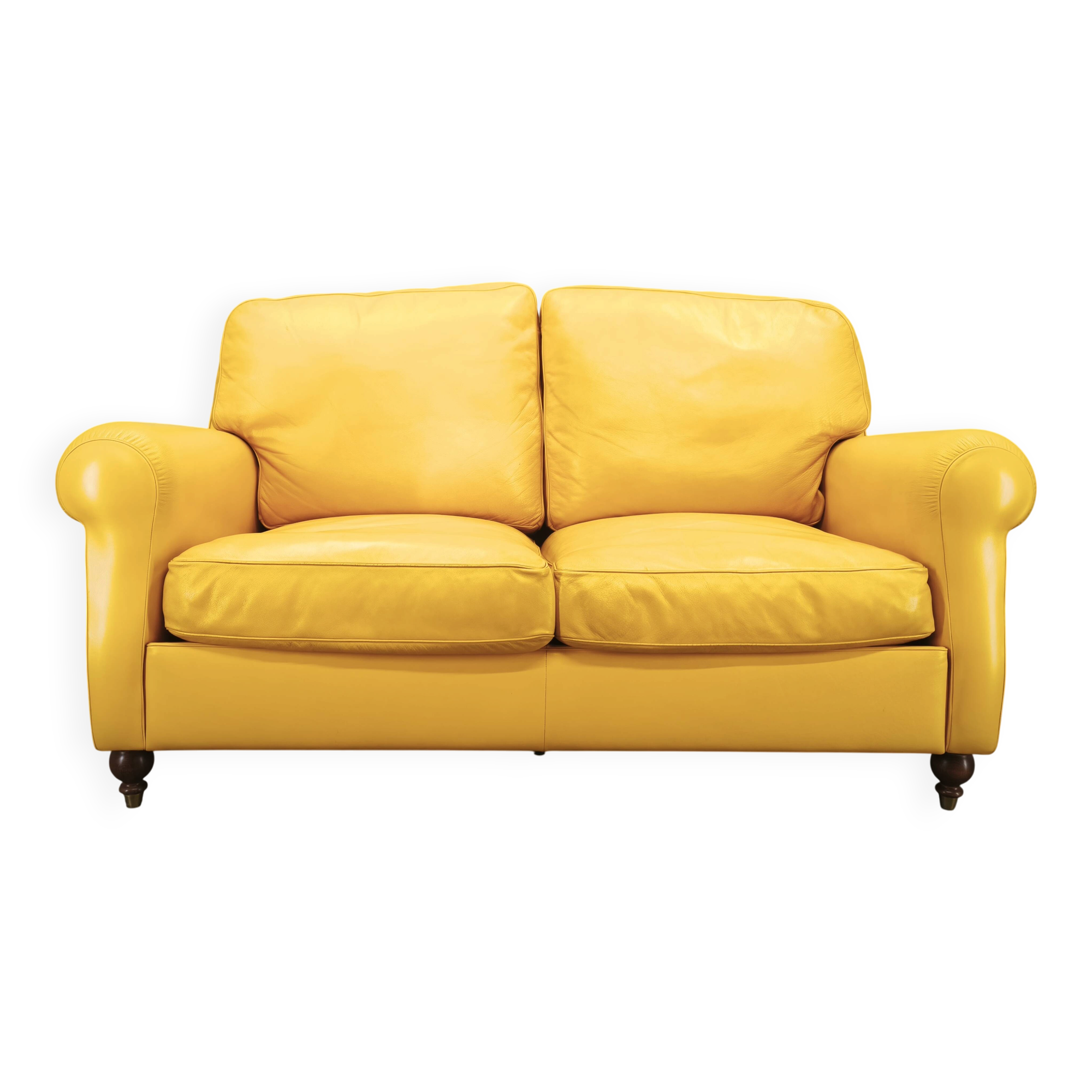 Poltrona Frau George Leather Sofa, Italy, 1992, Labeled