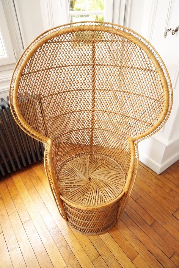 Emmanuelle armchair in rattan
