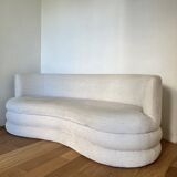 Solomon 3-seater designer sofa in bouclé