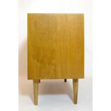 Scandinavian chest of drawers in light wood, 1970s.