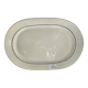 Plat plat en porcelaine