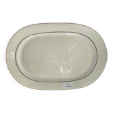 Flat plate in porcelain