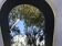 Miroir sur vynil noir vintage des années 60 34x62cm