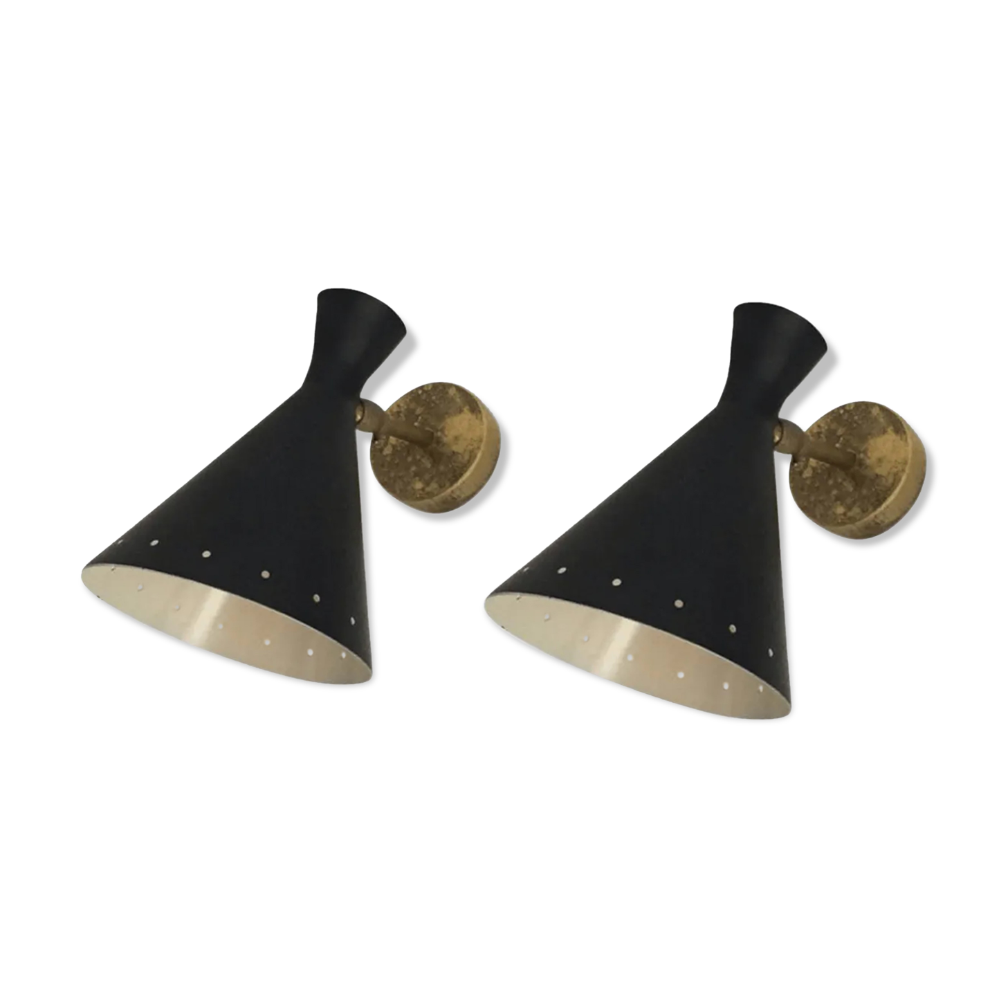 Pair of Italian sconces in the style of the 50s