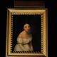 Tableau portrait ancien huile sur toile XIXème siècle