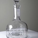 Antique wine decanter, faceted cut crystal