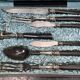 7-piece carving and serving set from the early 20th century.