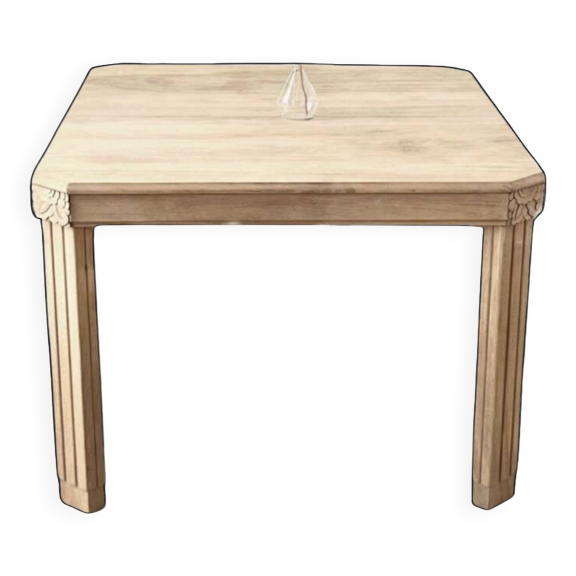Art Deco dining table made of solid wood.