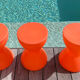 Vintage diabolo stool 1980s