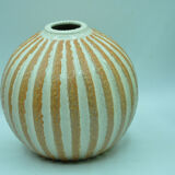 Vase coloquinte en grés signé Jacques Breugnot
