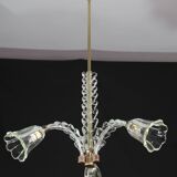 Charming Art Deco Chandelier by Barovier e Toso, 1940s