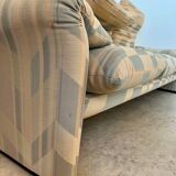 Ancien canapé Maralunga 3 places design italien des années 70 Cassina tissu patchwork