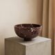 Rosso Levanto marble fruit bowl