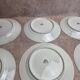 10 antique porcelain plates – Aux Lions de Faïence Paris – 19th century