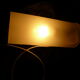 Applied in frosted glass and chrome metal vintage