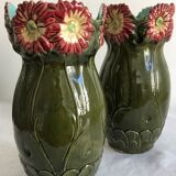 Pair of slip vases 1900