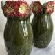 Paire de vases barbotine 1900