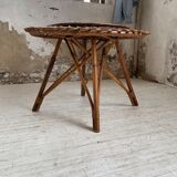 Table basse rotin « soleil »