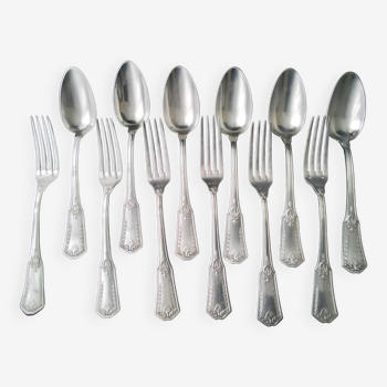 6 x 2 Silver metal table cutlery Model Without embarrassment