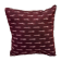 Indian blockprint cushion cover in burgundy cotton